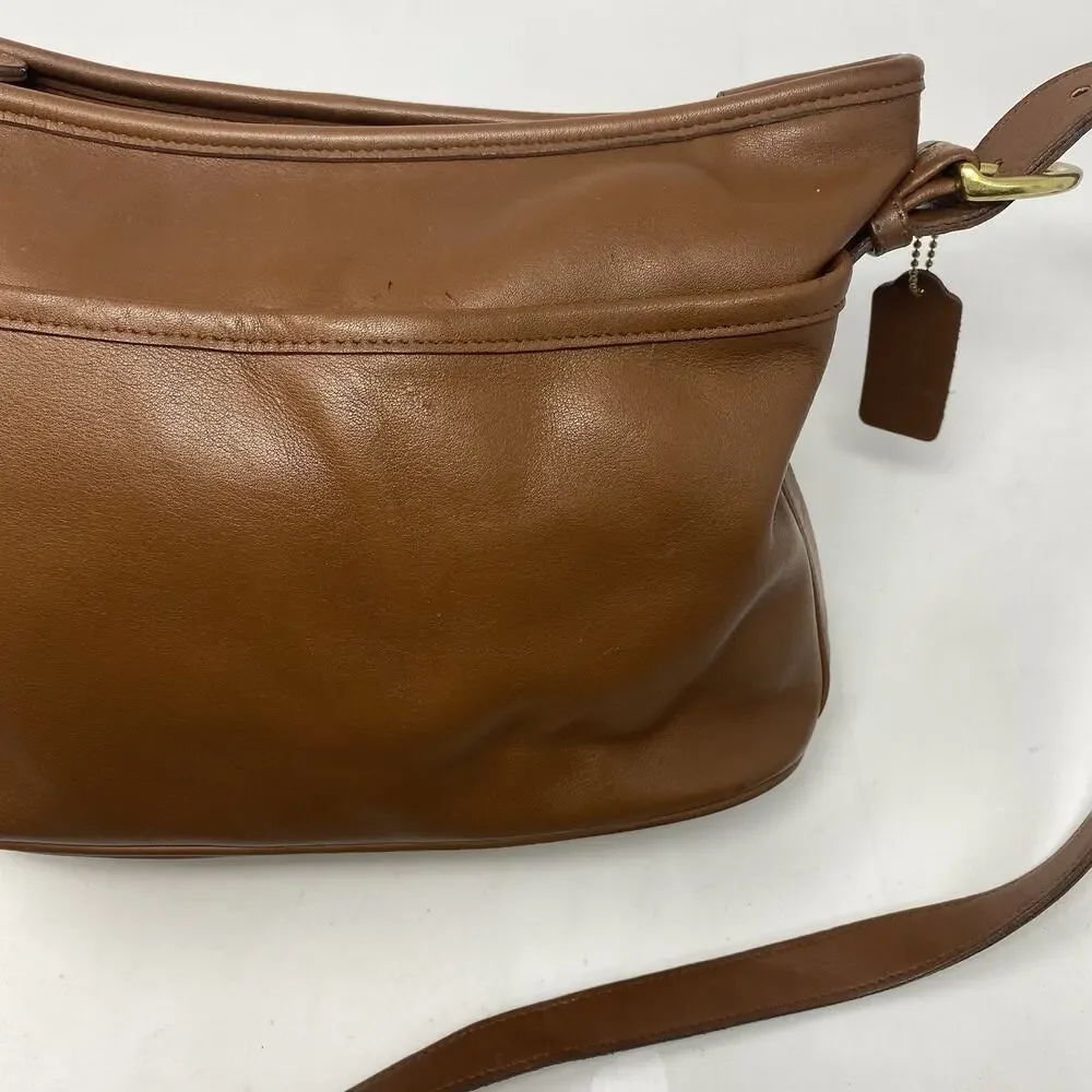 Vintage Coach Worth Bag 4143 British Tan/brown Leather Made In USA